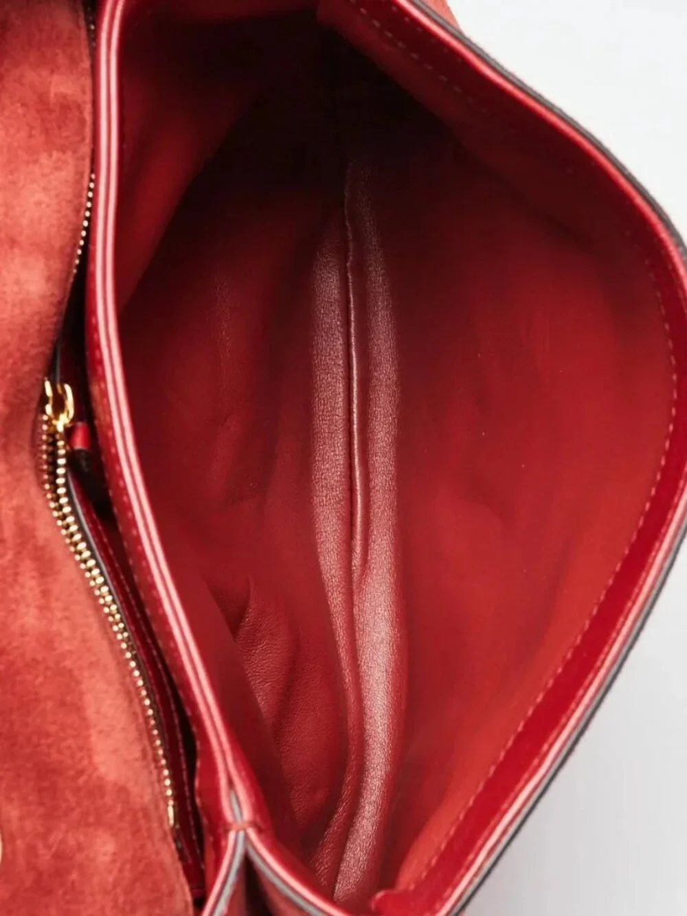 Gucci Red Suede Blondie Crossbody Bag - Picture 10 of 12